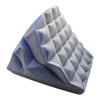 beautiful artistic Sound Absorbing Panel Acoustic Foam Wedge Shape Transparent Background authentic png