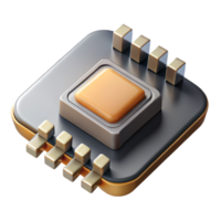 serene rustic Sound Card Chipset Close Up View Isolated on Transparent Background premium png