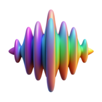 elegant rustic Sound Waveform Visualizer Abstract Design Colorful Gradient Cutout png