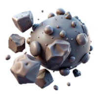 serene rustic Space Debris Collision Fragments Transparent Background professional png