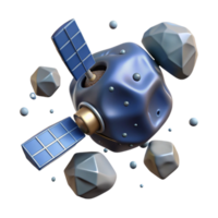 magnificent rustic Space Debris Satellite Fragment Isolated Graphic exclusive png