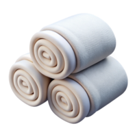 serene modern Spa Towels Folded Neatly White Isolated Element genuine png