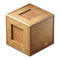 beautiful creative Square Cardboard Box Without Window Cutout Transparent Background png