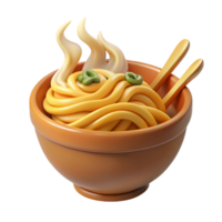 beautiful rustic Steaming Hot Noodles Close Up Cutout Element high resolution png