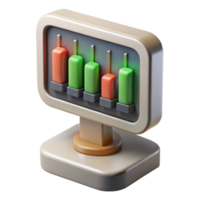 impressive vintage Stock Ticker Display with Moving Numbers Transparent Background genuine png