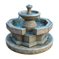 extraordinary modern Stone Fountain Flowing Water Cutout on Transparent Background original png