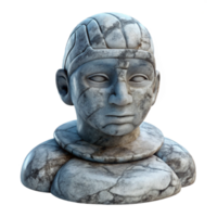 stunning rustic Stone Sculpture with Ancient Inspiration Transparent Background authentic png