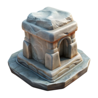elegant rustic Stone Sculpture with Historical Significance Transparent Background genuine png