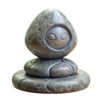 magnificent modern Stone Sculpture with Spiritual Meaning Transparent Background original png
