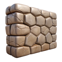 serene creative Stone Wall Cracked Surface Texture Transparent Element professional png