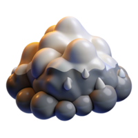 wonderful minimalist Storm Clouds Over Mountain Range Isolated professional png