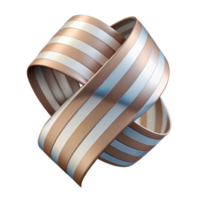 extraordinary vintage Striped Ribbon Overlapping Ends Transparent Cutout detailed png