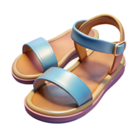 vibrant modern Summer Sandals with Ankle Strap Isolated high resolution png