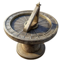 wonderful minimalist Sundial Side View Isolated genuine png