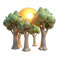 dramatic minimalist Sunlight Through Trees Transparent Background authentic png