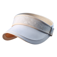 elegant modern Sun Visor White Adjustable Strap Transparent Background high resolution png