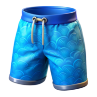 serene rustic Swim Trunks Blue Pattern Transparent Background exclusive png
