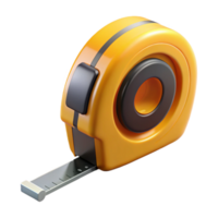 vibrant artistic Tape Measure Retracted Isolated Cutout on Transparent Background exclusive png