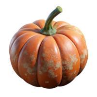 elegant rustic Thanksgiving Pumpkin with Stem Isolated high resolution png