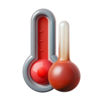 beautiful abstract Thermometer Showing High Temperature Red Hue Transparent Background exclusive png
