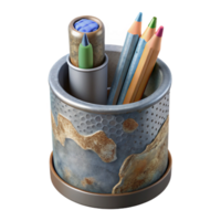 impressive abstract Tin Can Pencil Holder Desk Organizer Transparent Background high quality png