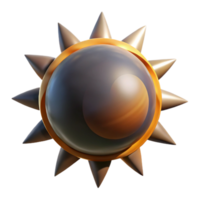 magnificent traditional Total Eclipse Isolated with Corona Visible high quality png