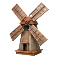 wonderful vintage Traditional Windmill Silhouette Isolated high quality png