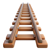 magnificent rustic Train Tracks Perspective View Transparent original png