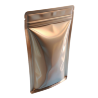 serene artistic Transparent Stand Up Pouch with Zipper Closure Cutout high resolution png