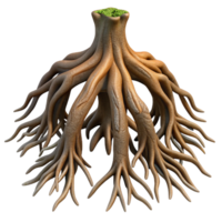 magnificent artistic Tree Roots Close Up Isolated Element authentic png