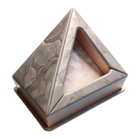 wonderful artistic Triangle Shaped Packaging Box with Window Display Transparent Background exclusive png