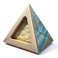 stunning abstract Triangle Shaped Packaging Box with Window Display Transparent Background original png