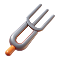 serene artistic Tuning Fork Vibrating Motion Isolated Element original png