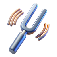 beautiful abstract Tuning Fork Vibration Blur Isolated Cutout with Motion Effect png