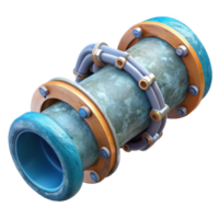 extraordinary abstract Underwater Pipeline Section Realistic Render Cutout exclusive png