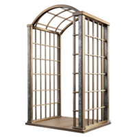 stunning classic Vertical Trellis Metal Frame Transparent Background high resolution png