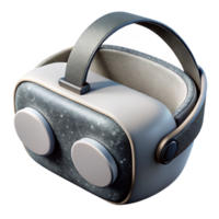 impressive rustic Virtual Reality Headset Black and White Isolated png