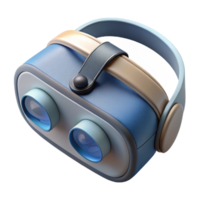 serene artistic Virtual Reality Headset Top View Transparent Background high resolution png