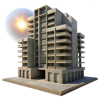 extraordinary abstract A Towering Brutalist Concrete Apartment Com png