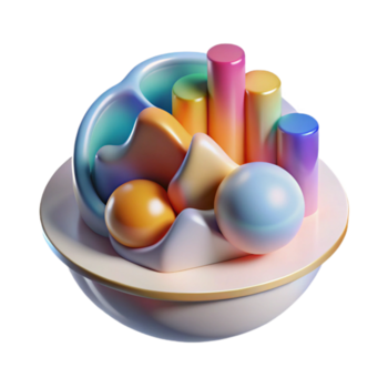 magnifik rustik abstrakt ar data visualisering transparent bakgrund png