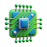 beautiful traditional Abstract Circuitry Pattern Green and Blue high resolution png