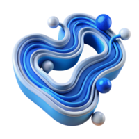 beautiful traditional Abstract Data Stream with Blue Lines Cutout original png