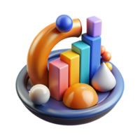 serene traditional Abstract Data Visualization in Ar Element original png