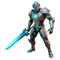 étourdissant rustique une cyborg guerrier fortement augmenté avec c original png