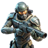 impressive abstract A Futuristic Soldier Wearing Advanced Po exclusive png