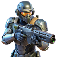 serene abstract A Futuristic Soldier Wearing Advanced Po exclusive png