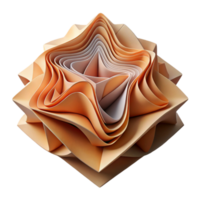 magnificent abstract Abstract Paper Sculpture Folded Design Cutout Element high quality png