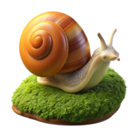 wonderful classic A Close Up of a Snail on a Mossy Rock authentic png