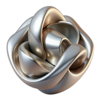 serene creative Abstract Sculpture Metallic Finish Transparent Element professional png