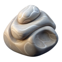 elegant vintage Abstract Stone Sculpture Smooth Surface Transparent Background high quality png